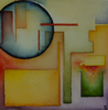 KYM LEAHY ~ Spotlight - watercolour - 18 x 18 cm - €200 - SOLD