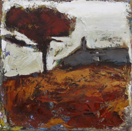 CHRISTINE THERY - The Guardian - oil on canvas - 50 x 50 cm - €600