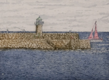 SUSAN EARLY - Dun Laoghaire West - etching & aquatint - 15 x 20 cm - edition of 50 - €225 unframed €275 framed