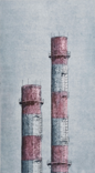 SUSAN EARLY - Chimneys - etching & aquatint - 49 x 28 cm - edition of 50 - €320 unframed €390 framed