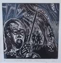 BRIAN LALOR - Master of Ordnance - Linocut - 36 x 36 cm - €150