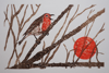 MARY GREY - Eternal OPtomist - mokuhanga - unframed €200